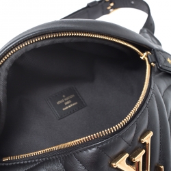 Pre Owned Louis Vuitton Black Leather New Wave Bumbag