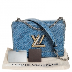 مملوكة مسبقًا Louis Vuitton Denim Epi Leather Twist MM Bag