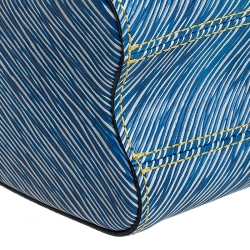 مملوكة مسبقًا Louis Vuitton Denim Epi Leather Twist MM Bag