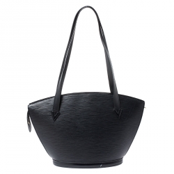 Pre Owned Louis Vuitton Black Epi Leather Saint Jacques PM Tote