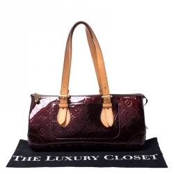 مملوكة مسبقًا Louis Vuitton Amarante Monogram Vernis Rosewood Avenue Bag