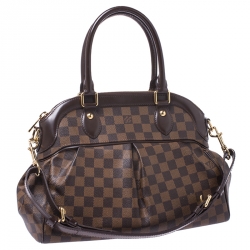 Pre Owned Louis Vuitton Damier Ebene Canvas Trevi PM Bag