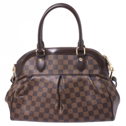 Pre Owned Louis Vuitton Damier Ebene Canvas Trevi PM Bag