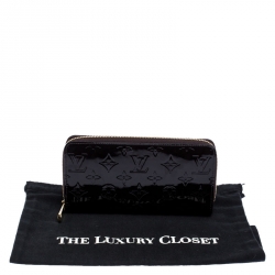 مملوكة مسبقًا Louis Vuitton Terre D’Ombre Monogram Vernis Zippy Wallet