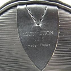 Pre Owned Louis Vuitton Noir Epi Leather Keepall 50 Bag