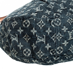 Pre Owned Louis Vuitton Monogram Blue Denim Daily GM Bag