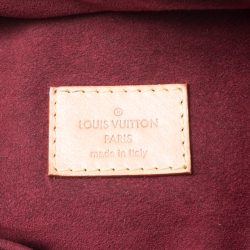 Pre Owned Louis Vuitton White Multicolor Monogram Canvas Claudia Bag
