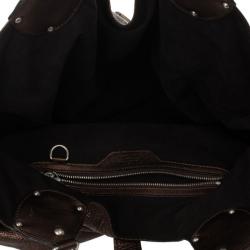 Pre Owned Louis Vuitton Bronze Mahina Leather XL Hobo