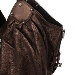 Pre Owned Louis Vuitton Bronze Mahina Leather XL Hobo