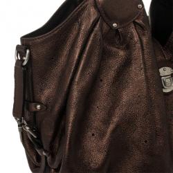 Pre Owned Louis Vuitton Bronze Mahina Leather XL Hobo
