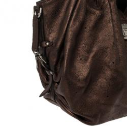 Pre Owned Louis Vuitton Bronze Mahina Leather XL Hobo
