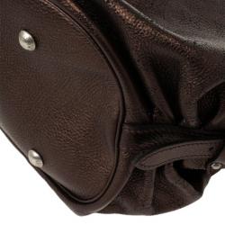 Pre Owned Louis Vuitton Bronze Mahina Leather XL Hobo