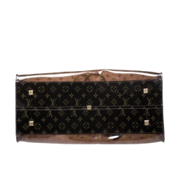 Pre Owned Louis Vuitton Sac Cabas Clear Translucent Monogram Ambre Gm Tote