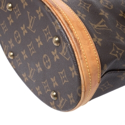 Pre Owned Louis Vuitton Monogram Canvas Petit Bucket Bag
