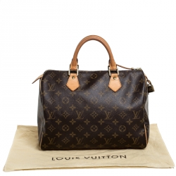 Pre Owned Louis Vuitton Monogram Canvas Speedy 30 Bag