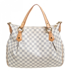 Pre Owned Louis Vuitton Damier Azur Canvas Evora MM Bag