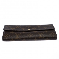 Louis Vuitton Monogram Canvas Sarah Continental Wallet 