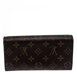 Louis Vuitton Monogram Canvas Sarah Continental Wallet 