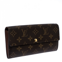 Louis Vuitton Monogram Canvas Sarah Continental Wallet 