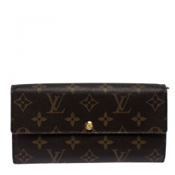 Louis Vuitton Monogram Canvas Sarah Continental Wallet 