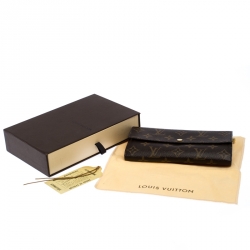 Louis Vuitton Monogram Canvas Sarah Continental Wallet 