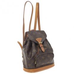 Pre Owned Louis Vuitton Monogram Montsouris PM Backpack 