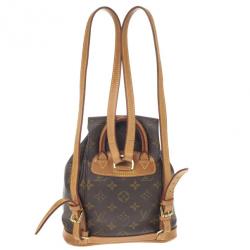 Pre Owned Louis Vuitton Monogram Montsouris PM Backpack 
