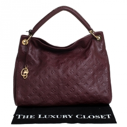 Pre Owned Louis Vuitton Aurore Monogram Empreinte Leather Artsy MM Bag