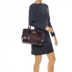 Pre Owned Louis Vuitton Damier Ebene Canvas Berkeley Bag