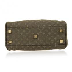 Pre Owned Louis Vuitton Green Monogram Mini Lin Josephine PM Bag