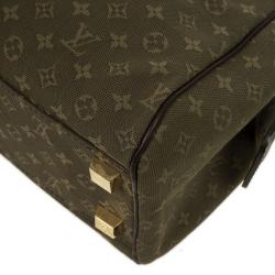 Pre Owned Louis Vuitton Green Monogram Mini Lin Josephine PM Bag