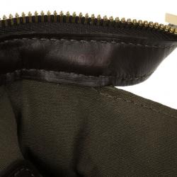 Pre Owned Louis Vuitton Green Monogram Mini Lin Josephine PM Bag