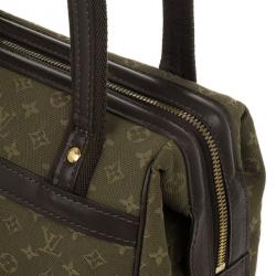 Pre Owned Louis Vuitton Green Monogram Mini Lin Josephine PM Bag