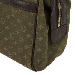 Pre Owned Louis Vuitton Green Monogram Mini Lin Josephine PM Bag
