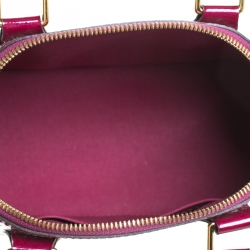 Pre Owned Louis Vuitton Griotte Monogram Vernis Alma BB Bag