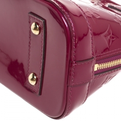 Pre Owned Louis Vuitton Griotte Monogram Vernis Alma BB Bag