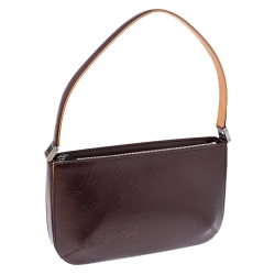 Pre Owned Louis Vuitton Burgundy Monogram Mat Fowler Bag