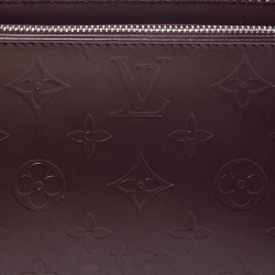 Pre Owned Louis Vuitton Burgundy Monogram Mat Fowler Bag
