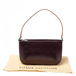 Pre Owned Louis Vuitton Burgundy Monogram Mat Fowler Bag