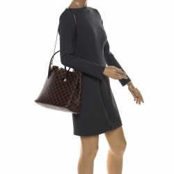 Pre Owned Louis Vuitton Damier Ebene Canvas Kensington V Bag