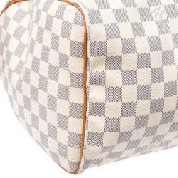 Pre Owned Louis Vuitton Damier Azur Canvas Speedy 35 Bag