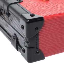 Pre Owned حقيبة لوي فيتون بيتي مالي جلد إيبي أحمر/أسو