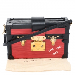 Pre Owned حقيبة لوي فيتون بيتي مالي جلد إيبي أحمر/أسو