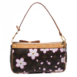 Pre Owned حقيبة اكسسوارات صغيرة لوي فيتون شيري بلوسوم كانفاس مونوغرامية