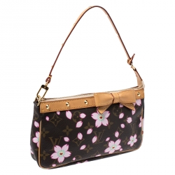 Pre Owned حقيبة اكسسوارات صغيرة لوي فيتون شيري بلوسوم كانفاس مونوغرامية