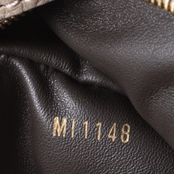 Pre Owned Louis Vuitton Galet Taurillon Leather and Python Capucines BB Bag