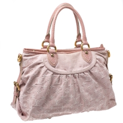 Louis Vuitton Pink Monogram Denim Neo Cabby MM Bag