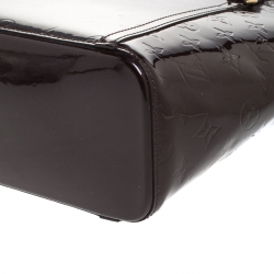 Pre Owned Louis Vuitton Amarante Monogram Vernis Avalon MM Bag