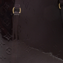 Pre Owned Louis Vuitton Amarante Monogram Vernis Avalon MM Bag