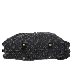 Pre Owned Louis Vuitton Black Monogram Denim Neo Cabby MM Bag